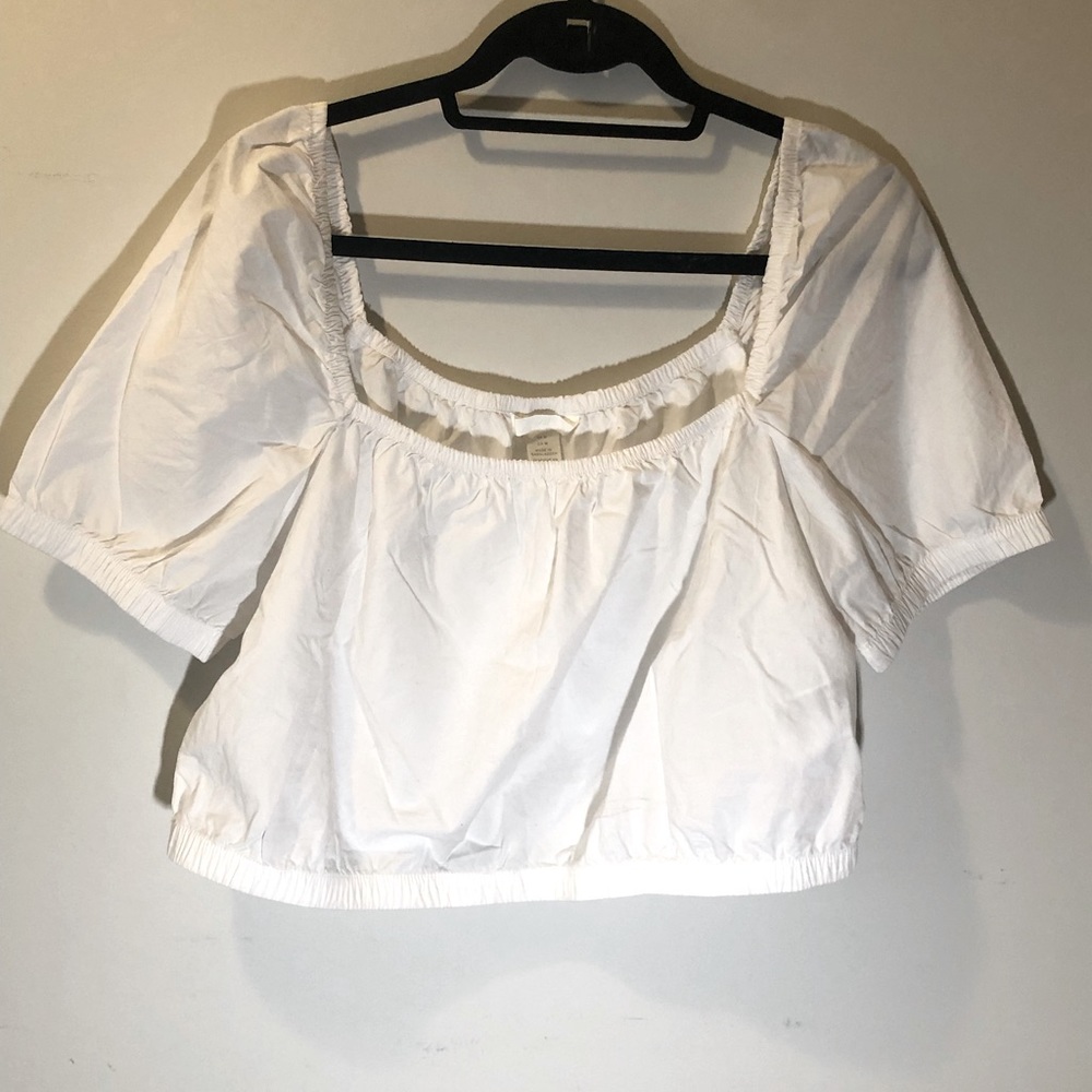 H&M white crop top